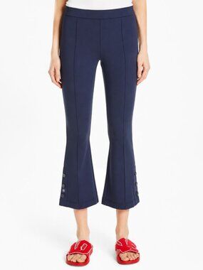 Tory Sport Navy Ponte Bell Flare Pants Size L